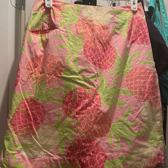 Lily Pulitzer pink pineapple skirt short size 4 - Picture 3 of 12